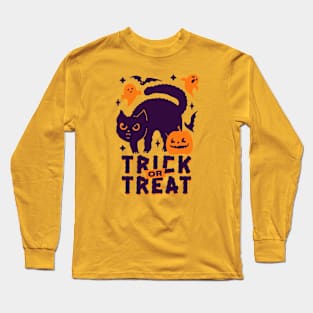 Trick or Treat - Halloween Cat Long Sleeve T-Shirt